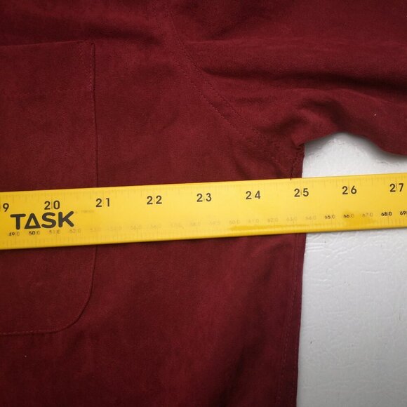 NWT West Coast Connection Men's Size Large Red Button Front Shirt - Picture 9 of 11